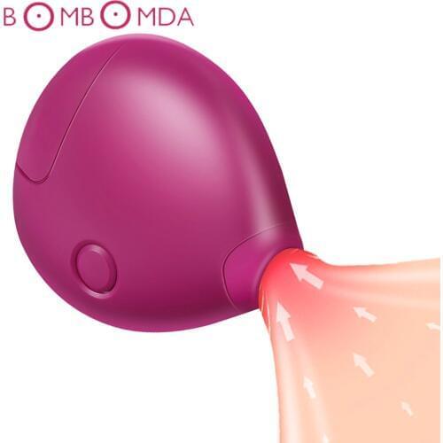 Powerful Nipple Sucker Clitoris Stimulator Erotic Toys for Adults Clit Sucker Vibrator Blowjob Tongue Licking Female Masturbator