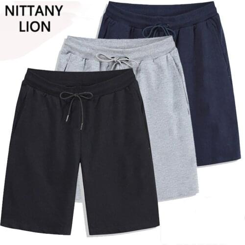 Mens Shorts Casual Sports Running Cotton Short Pants Solid Color with Pocket Male Shorts Mens Clothing Wholesale Dropshipping