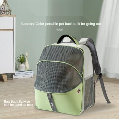 New Outdoor Portable Pet Backpack Integrated Breathable Cat Backpack Carrier Dog Backpack Cat Backpack Carrier With Pockets