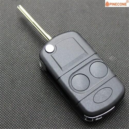 PINECONE for LAND ROVER FREELANDER 2 Key Case 2 Buttons Uncut Left Groove Blade Car Styling Modified Remote Car Key Fob Shell