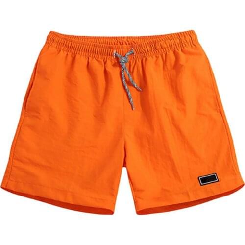 Shorts men Polyester Casual Breathable Quick Dry Pants Pockets Beach Solid Color Quick Dry with Pockets Breathable Sport Shorts