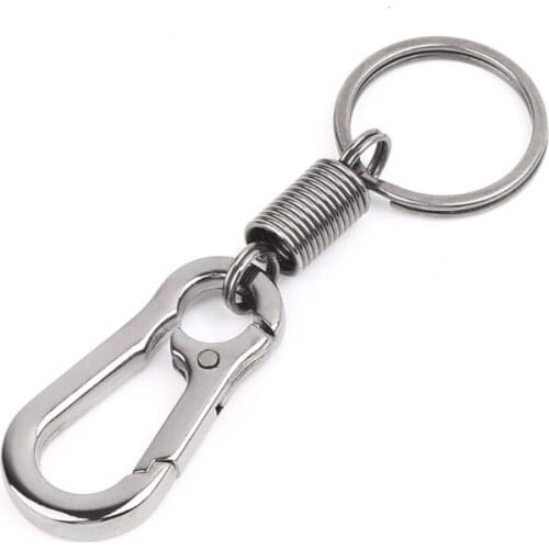 Retractable Gourd Buckle Carabiner Keychain Waist Belt Clip Anti Lost Keyring U2JB