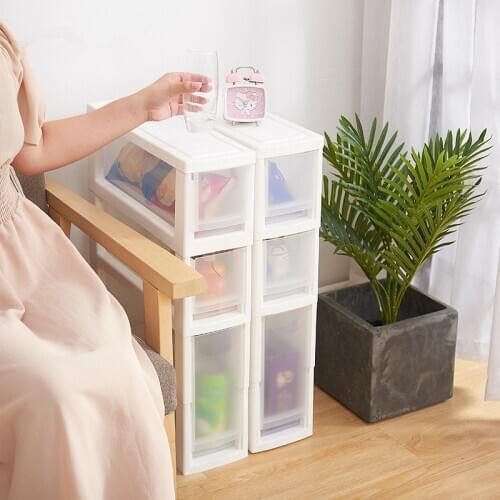 Kitchen bathroom drawers quilted storage cabinets toilet storage narrow cabinet multi-layer combination plastic storage cabinet