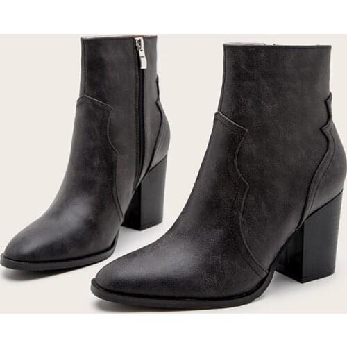 Womens Boots Fashion Boots Ankle Womens 2021 Designer Shoes Leather Short Tube Thick Heel High Heel Short Boots Martin Boots