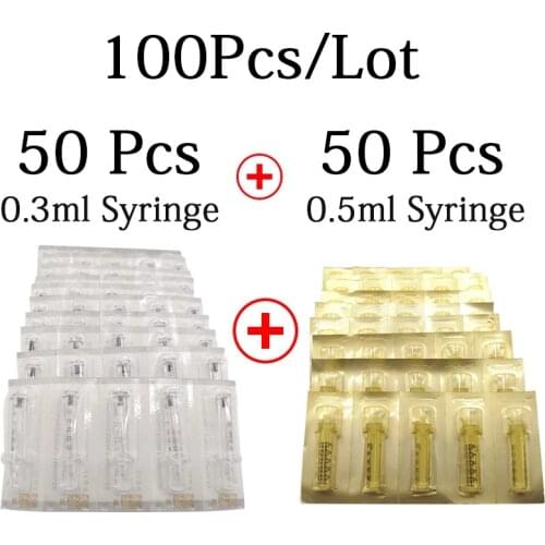 0.3ml 0.5ml Disposable Sterile Ampoule Head for Hyaluron Pen Hyaluronic Acid Gun Atomizer Anti-wrinkle for Lip Filler Lifting