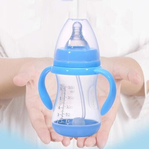1Pc 180/240/320ML Wide Neck Anti-colic Baby Infant Milk Feeding Nipple Bottle Nurser New