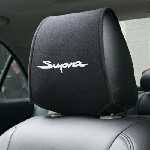1PCS Hot car headrest cover fit for Toyota Supra mk3 mk4 RAV4 Yaris Camry Avensis Accessories