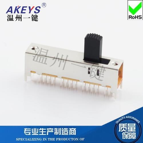 10pcs SS-83D01 (8P3T) toggle switch 3 files 4 fixed feet 32-leg vertical connector