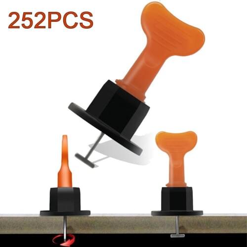 252PCS Level Wedges Tile Spacers For Flooring Wall Tile Spacer Carrelage Tile Leveling System Leveler Locator Spacers Plier