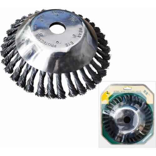 6/8 inches Lawn Mover Grass Trimmer Head Steel Wire Weed Brushes Cutter Break-proof Safe Lawnmover Parts Garden Tools tagliaerba