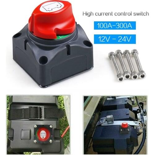 Car Auto RV Marine Boat 12V-60V 100A-300A Battery Selector Isolator Disconnect Rotary Switch Cut car accessories
