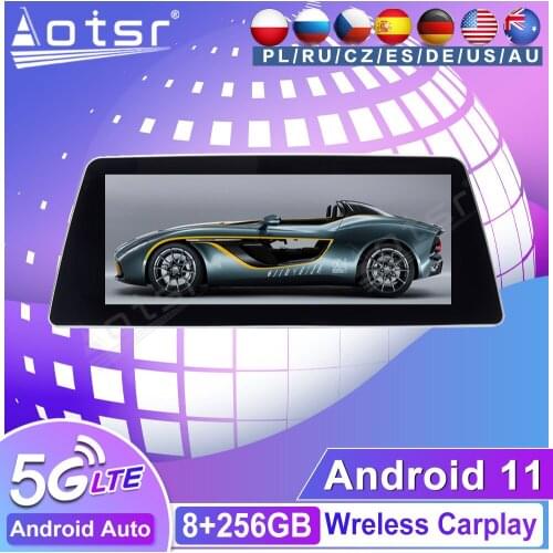 8+256G Android 11 Car Multimedia Player GPS Navi Auto Audio Radio Tape Recorder For BMW 5 Series G30 2018 EVO Head Unit No 2din