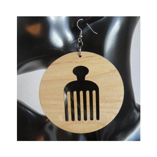 Free Shipping! 2017 Big Size Round Comb Pick Earrings