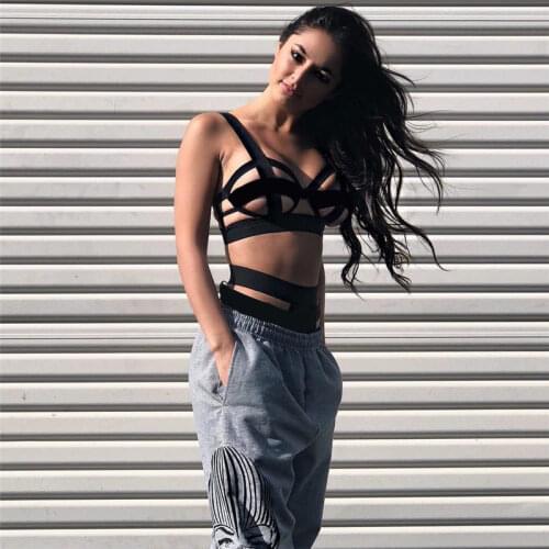 High waist bikini 2020 Sexy Cutout Solid color Bundle Bandage Nightclub swimwear women swimsuit bikinis set biquini swimm suit