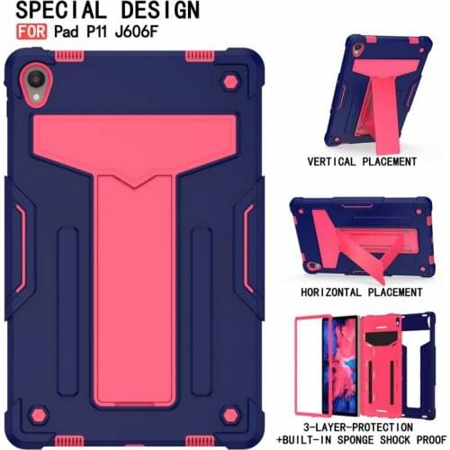 Cover Funda For Lenovo Tab P11 TB-J606 Hybrid Rugged Durable Tablet PC Stand Shell