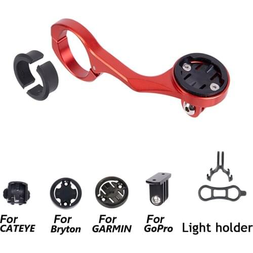 MTB Bicycle GPS Computer Holder For GoPro Sports Camera Light Mount Handlebar Extension Out-front Stand