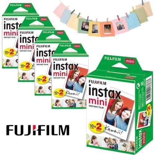For Fujifilm Instax Mini 8 9 25 70 90 Neo Series Instant Camera For SP-1 SP-2 Printer 100 Sheets White Film Photo + Free Gifts