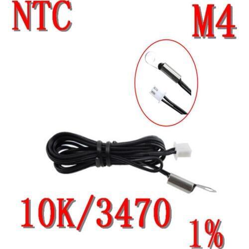 Fixed NTC thermistor 10K B: 3470 1% accuracy temperature sensor NTC10K/3470 temperature probe