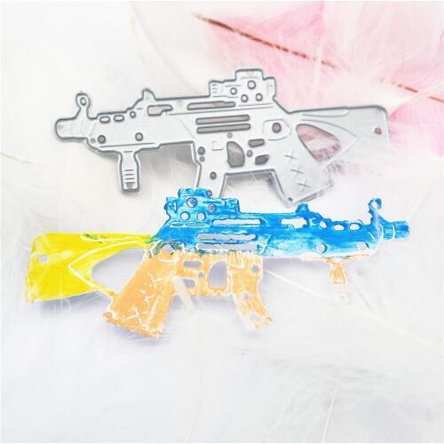 Toy Machine Guns Metal Craft Carbon Steel Cutter Paper Die Cutting Dies Scrapbooking DIY Embossing Cards