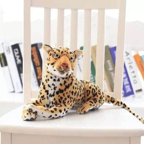 Simulation animal 30cm spotted leopard plush toy doll 0733
