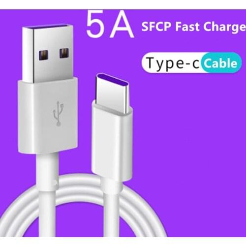 5A Type C Fast Charging Cable USB-C Data Transmission Line Smart Phones Super Quick Charger Cable For Huawei Samsung Xiaomi