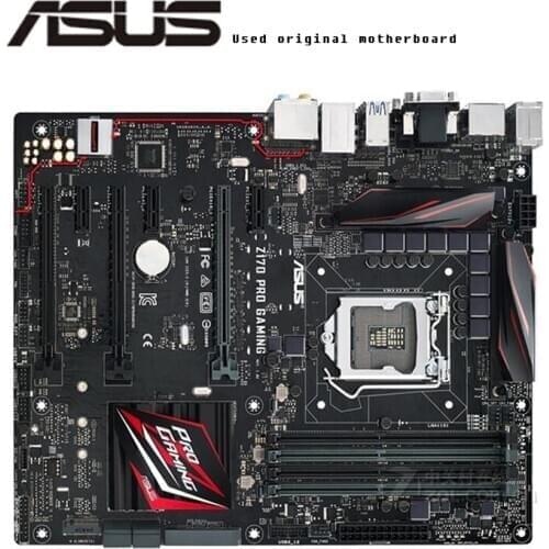For Asus Z170 PRO GAMING Original Used Desktop Intel Z170 Z170M DDR4 Motherboard LGA 1151 i7/i5/i3 USB3.0 SATA3
