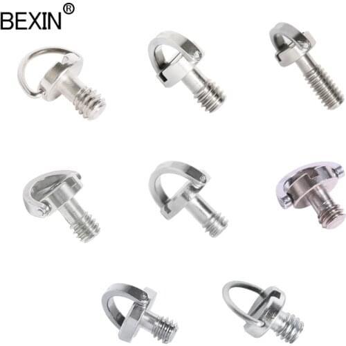 D-ring camera screw set 1/4 inch tripod screw quick release screw monopod mount dslr adapter for camera quick plate