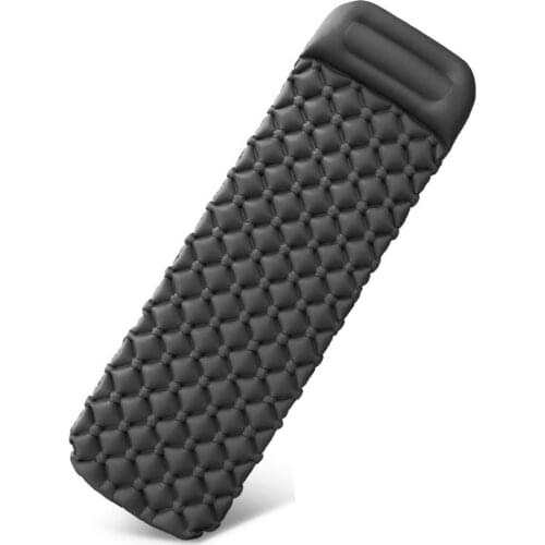 Camping Mat Inflatable Sleeping Pad Moistureproof Air Mattress Cushion Sofa Bed Outdoor Beach Mattress with Pillow 195X61X6CM