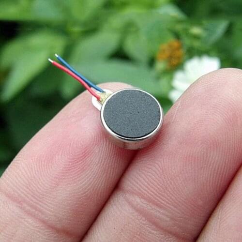 Flat 1027 Vibration Motor DC 2V-5V 3V 3.7V Button Vibration Motor Mini Electric Massager Vibrator Bra Vibration Phone