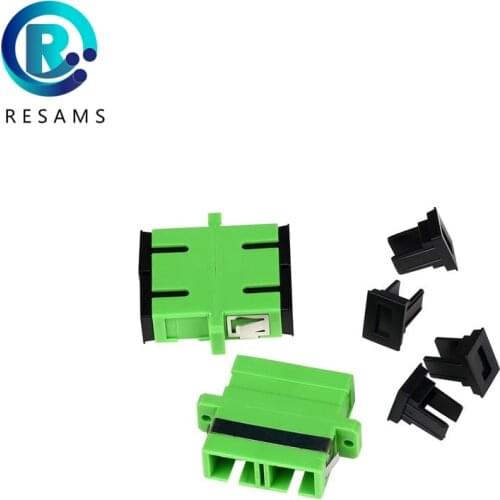 Resams Made In China Factory Direct Sale The High Quality SC APC DX Fiber Optic Adapter Low Loss Transfer Flange