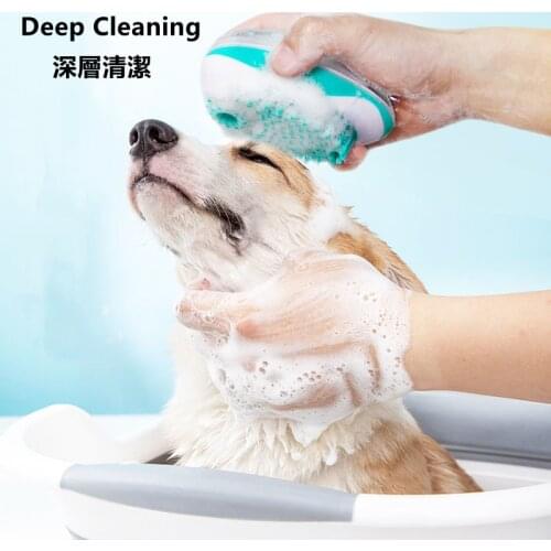 Pet Dogs Bath Brush Multi-function Shower Grooming Tool Dogs Brush Washing Shower Hair Removal Comb for Cats Dogs Pet Supplies