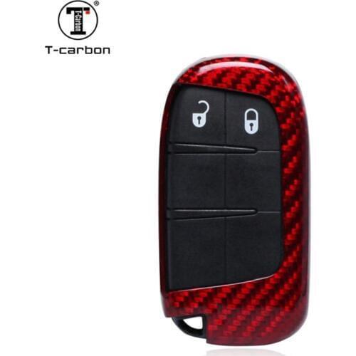 T-carbon Glass Fiber Key Case Cover Fit For JEEP