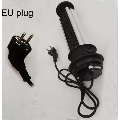 EU plug universal avpower 3universal power+2charge USB conference furniture desktop tabletop socket Outlet kitchen table