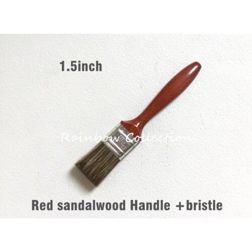 1.5inch High Quality Soft Paint Brush Wooden Handle Brushes For Acrylic Oil Painting Brush Supplies