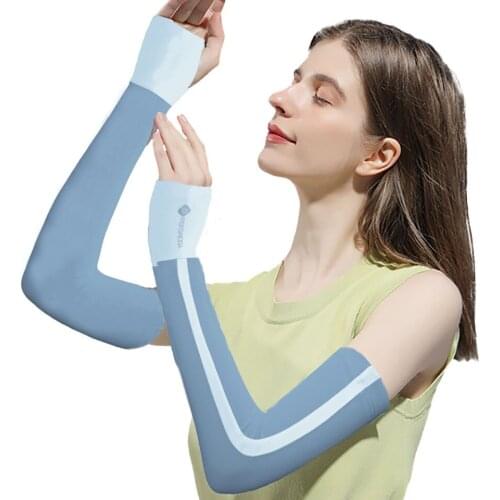 Women Thin Ice Sleeves UV protection Sun Protection Sleeves Summer Outdoor Riding Sports Breathable Arm Guards Hand Sleeves