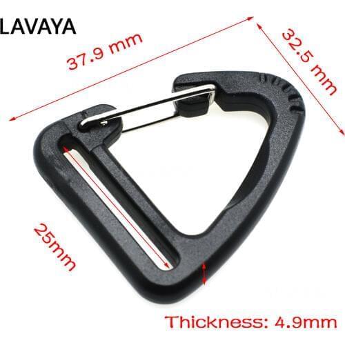 1pcs 1''Plastic Buckles Hook Climbing Carabiner Hanging Keychain Link Backpack Strap Webbing 25mm