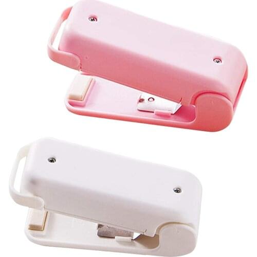 1PC Portable Household Mini Heat Sealing Machine Sealer Plastic Poly Bag Clips Heat Sealing Seal Plastic Snack Packing Seal