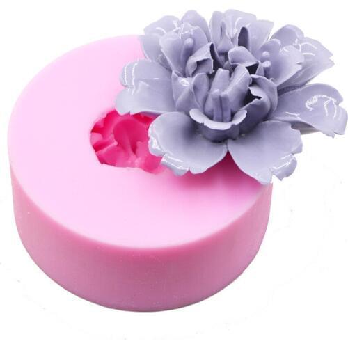 3D Flower Soap Mold Large-size Peony Fondant Cake Silicone Mold Cake Decorating Tools DIY Cake Baking Tools Birthday Decoration