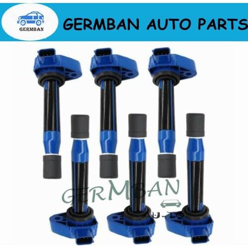 New Set of 6 Ignition Coils 30520-RCA-A01 For Honda Legend Accord Odyssey Stream For Civic Pilot FR-V 30520-RCA-A02 30520RCAA02