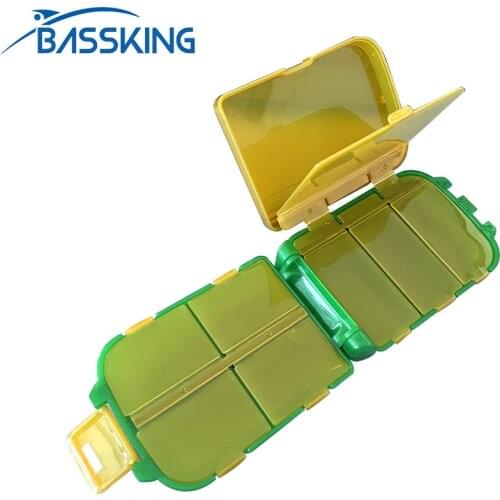 BASSKING Plastic Fishing Accessories Box 11x7x3.8cm 3 Layer Small Fishing Tool Storage Fishing Hook Case Pesca Fishing Box Peche