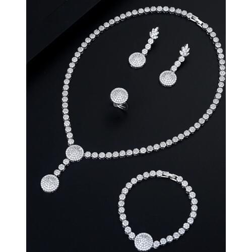 Be 8 Fashion Jewelry Set for Girls Attractive Wedding Bridal Jewelry Pendent Sets With Sparkling Crystal Zirconias S463