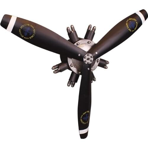 Big Retro Airplane Propeller Metal Wall Hanging Decoration Metal Crafts Cafe Restaurant Bar Home Decor Wall Hang Kids Decor Gift