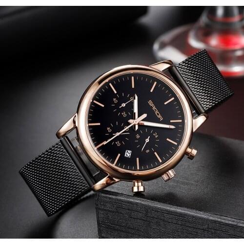 Men Watches 2021 New Fashion Mesh belt Waterproof Luminous Top Brand Luxury Mens Quartz Wristwatch Men Relogio Masculino+box