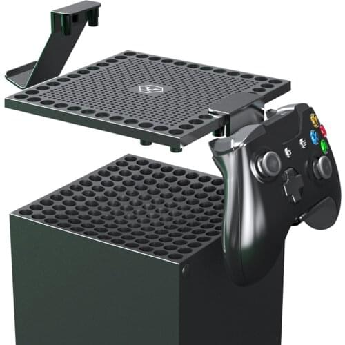 ABS Dust Cover with Controller Headphone Hanger Holder Stand Hook for Xbox Series X Console Gaming Accessories
