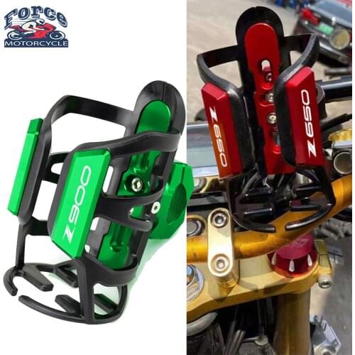 Hot Deals Motorcycle CNC Aluminum+ Rubber Beverage Water Bottle Drink Cup Holder For Kawasaki Z650 Z900 Z900RS Ninja 650