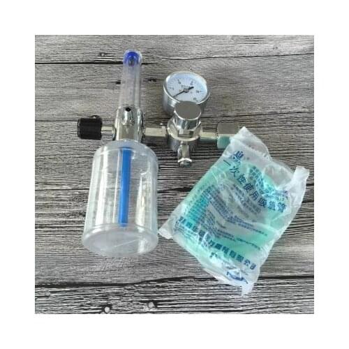 Buoy type Oxygen inhaler flowmeter Oxygen suction pressure regulating valve free shipping