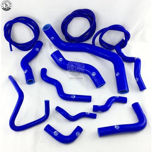 Silicone Radiator Hose Kit For NISSAN SILVIA 200SX 240SX S13 S14 S15 SR20DET + Vacuum HOSE KIT (10PCS) red/blue/black