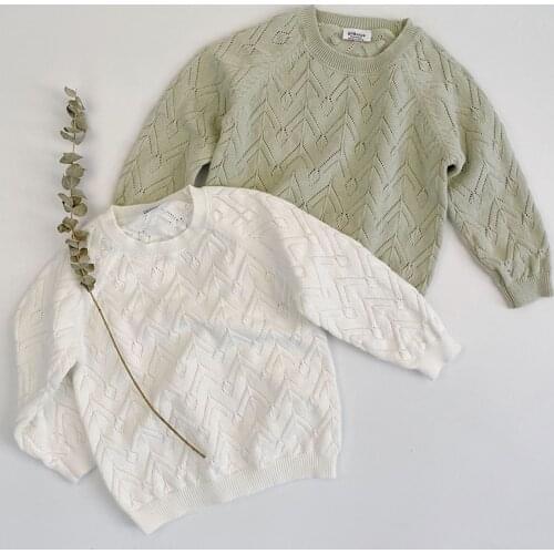 Korean Style Spring Autumn Kids Knitting Tops Baby Girls Boys Sweaters Baby Boys Girls Pullover Baby Boys Girls Knitting Clothes