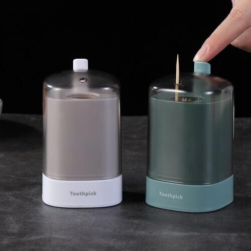 Creative Automatic Pop-up Toothpick Holder Portable Toothpick Holder Container Restaurant Home Table Toothpick Storage Box