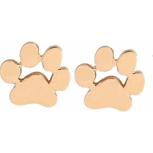 Fashion Cute Paw Earrings for Women bijoux Piercing Jewelry Boho Brushed Cat and Dog Print Stud Earrings oorbellen